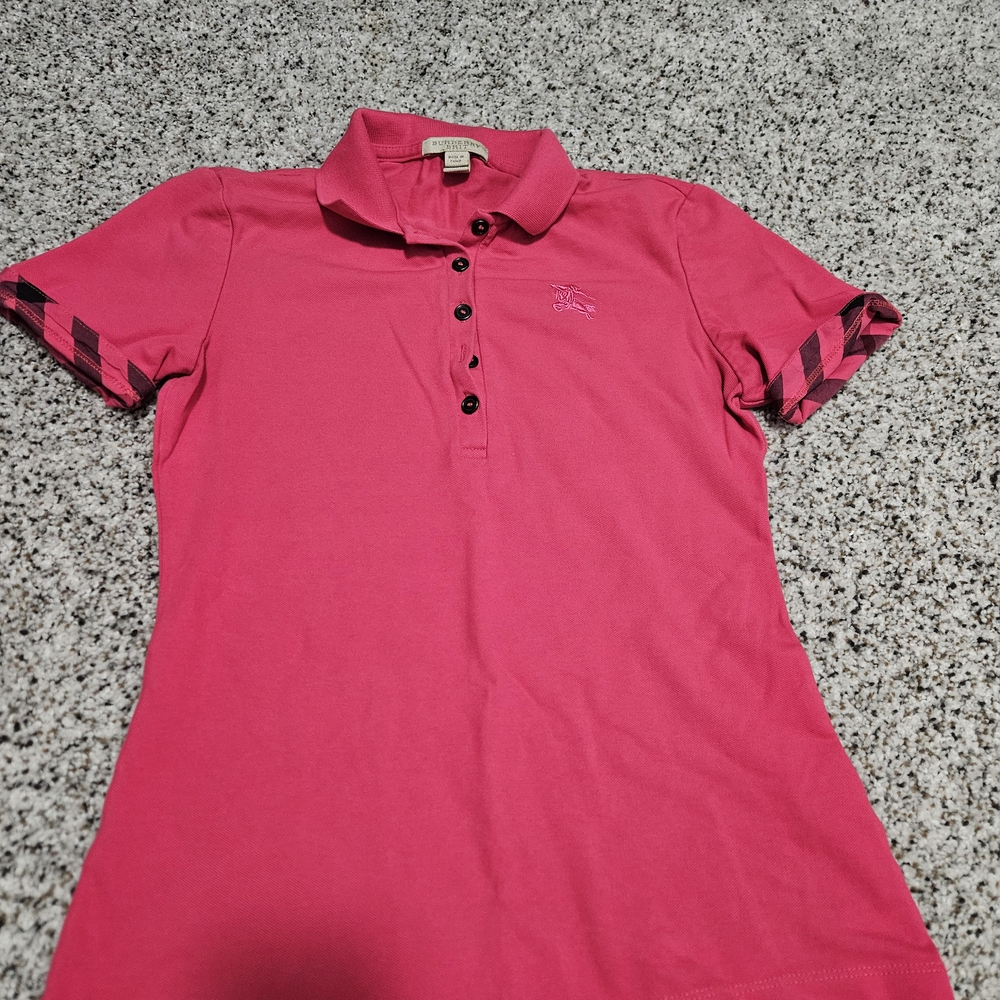 Burberry Bright Pink Polo Shirt